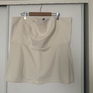 Old Navy white Strapless fitted A-Line tube top